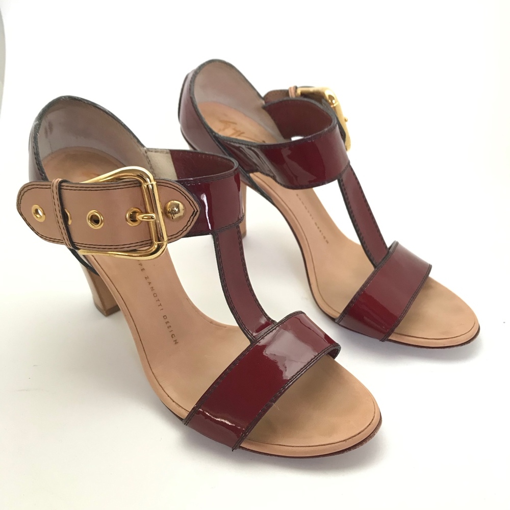 Giuseppe Zanotti Red Open Toe Heels